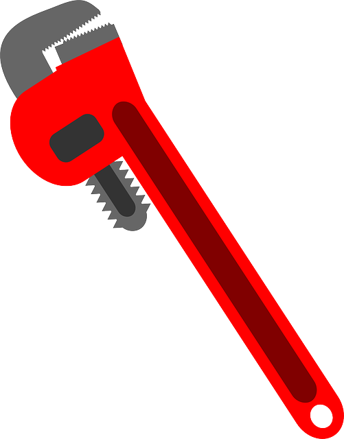 pipe tongs, plumber, red