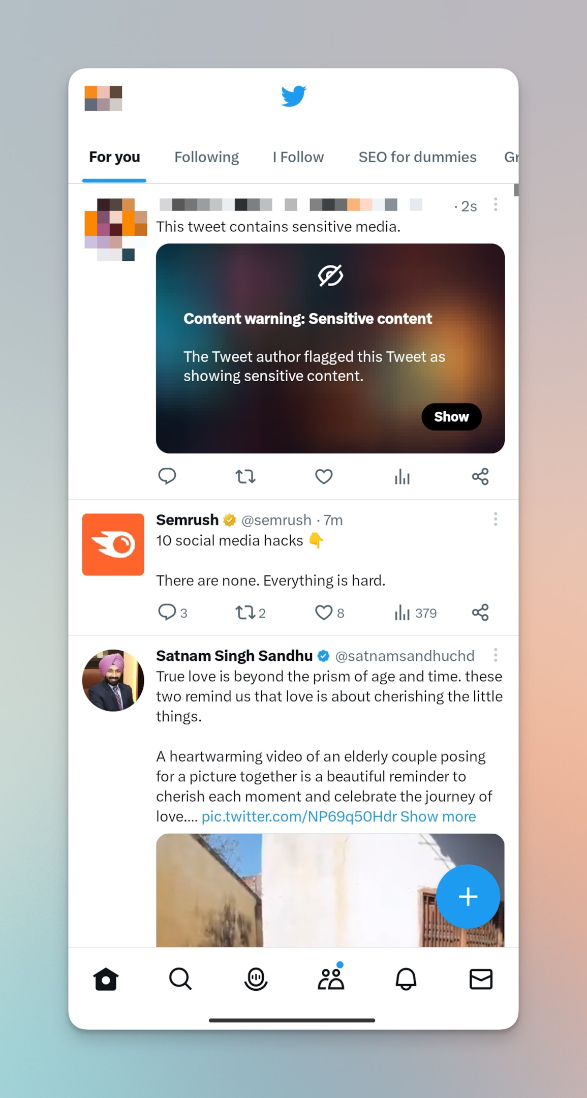 Remote.tools shows a screenshot of a published tweet with sensitive content