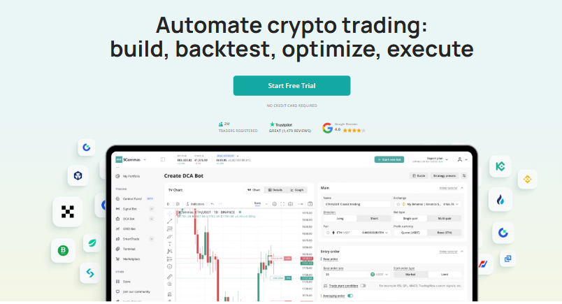 3Commas - Crypto Trading Bot Automated Altcoin/