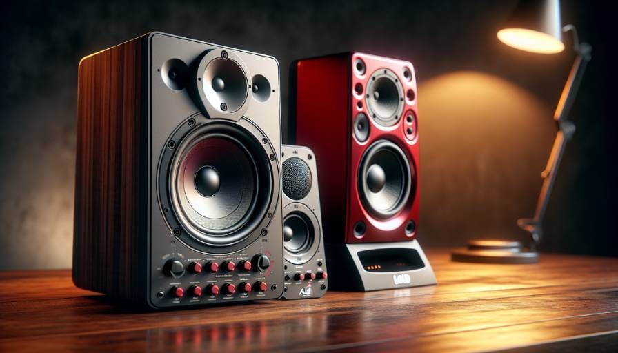 Illustration of budget studio monitors under $500