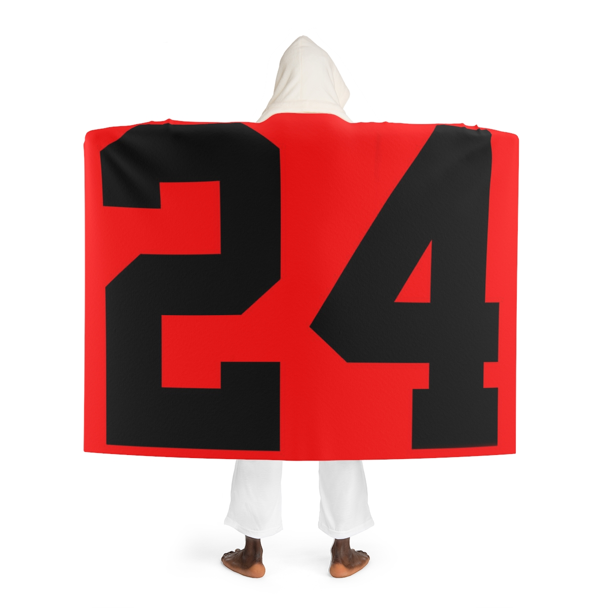 Just because your kids playing days are over doesn't mean they can't proudly wrap themselves in warm, cozy memories like this hooded fleece blanket!