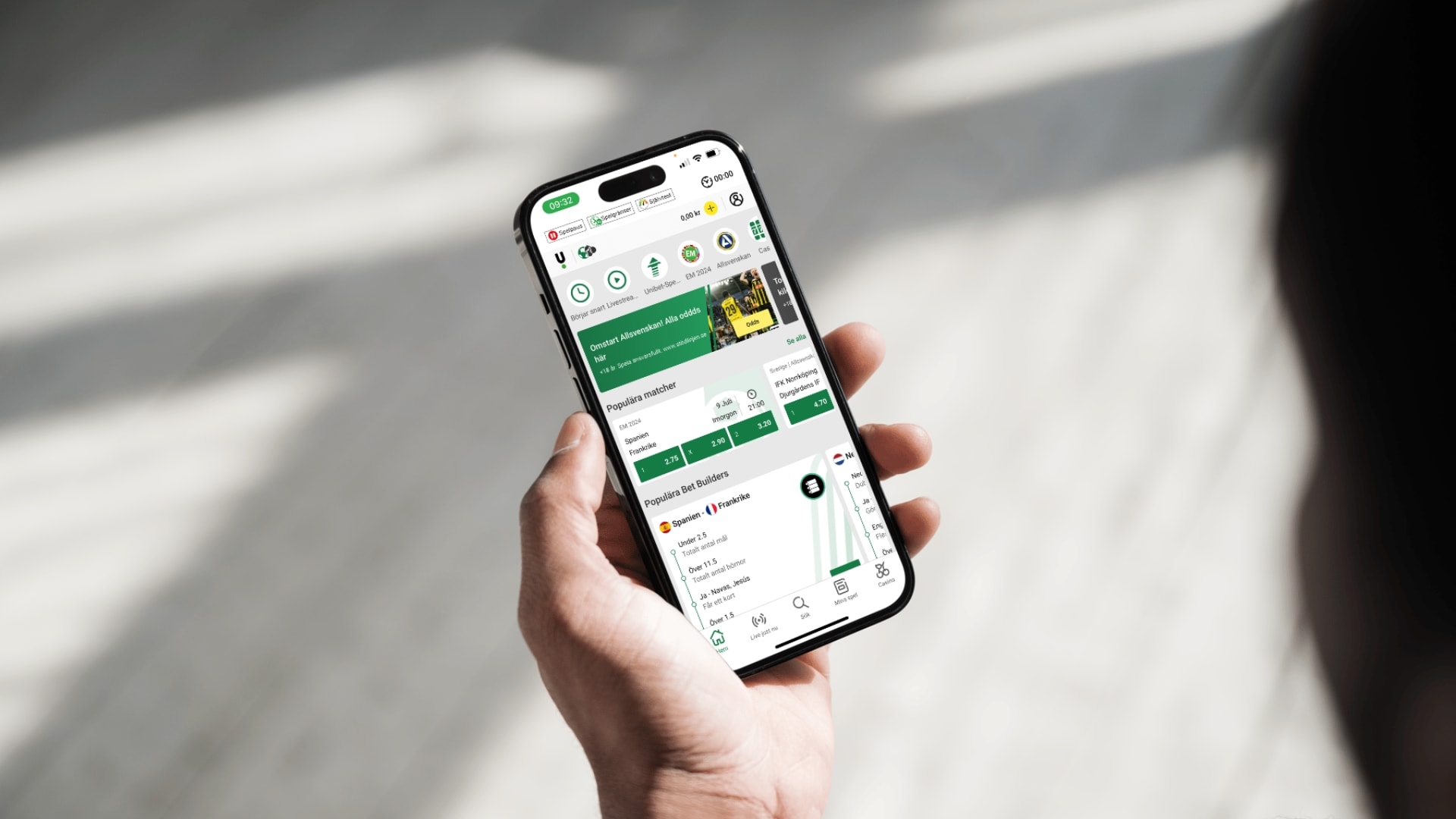 Unibet mobilapp