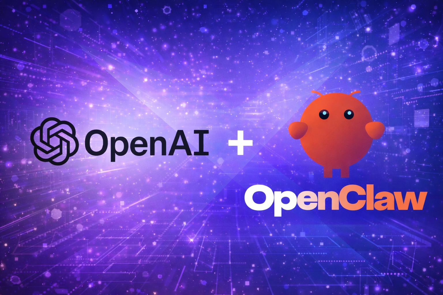 Image that shows the OpenAI and OpenClaw logo and how these two very smart agents are combining forces and leading to better software development