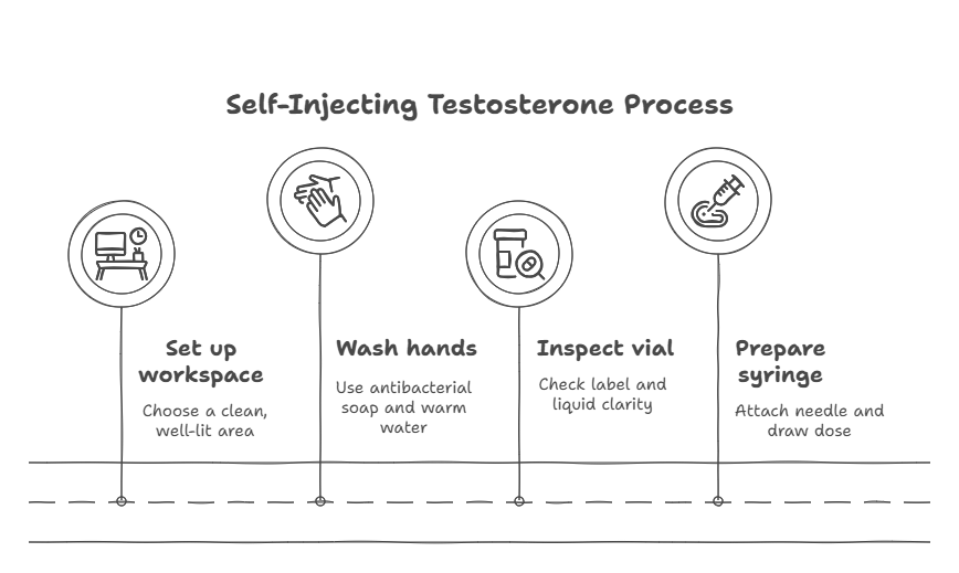 How to prepare to inject testosterone