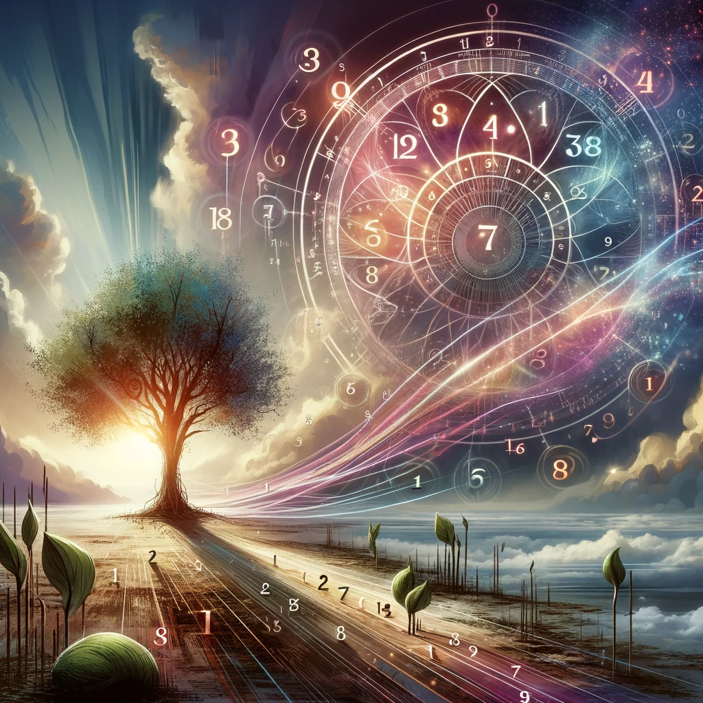  image representing the concept of numerology
