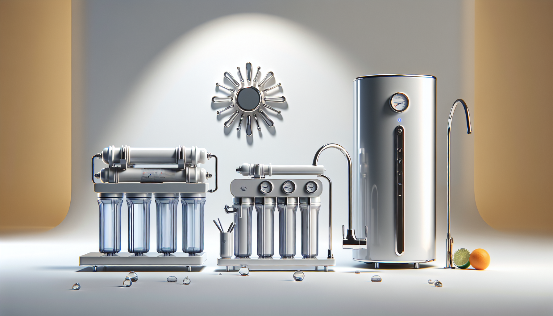 Illustration of types of reverse osmosis systems