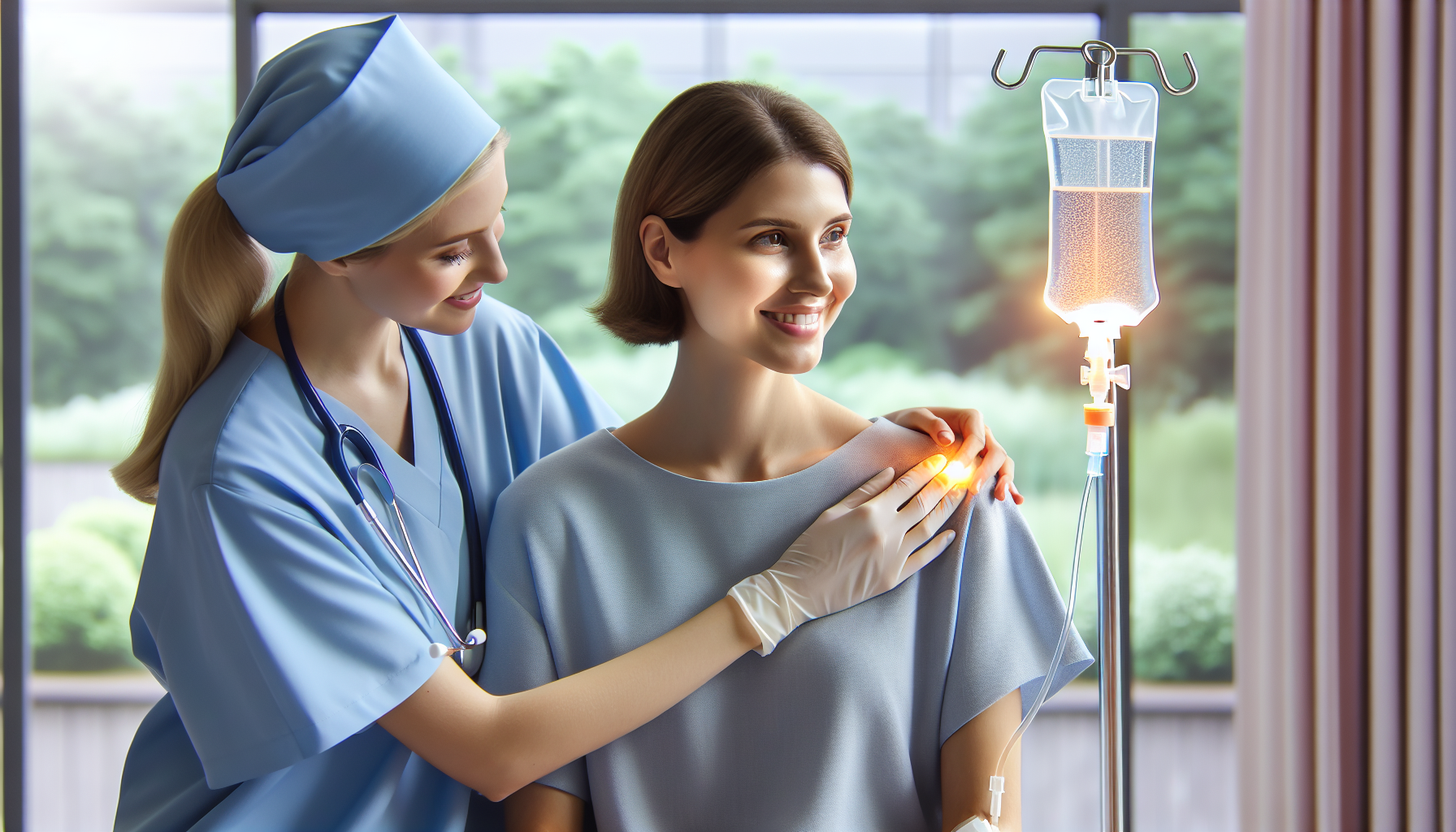 Chemotherapy treatment in progress