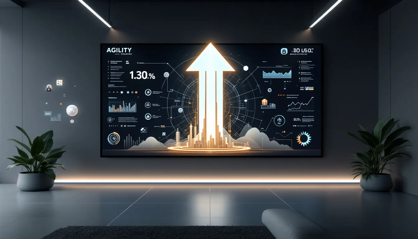A dynamic workspace illustrating agility amid market changes.