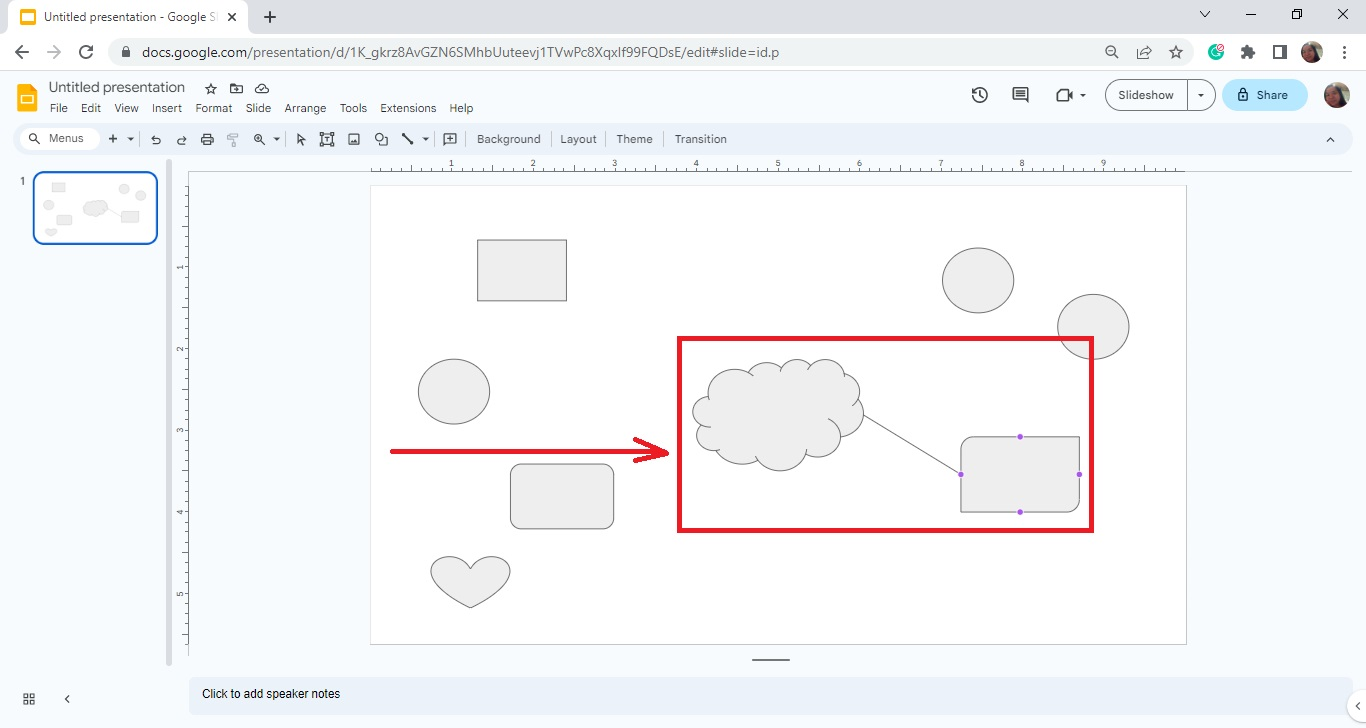 Then start connecting eaxh text box from the main shape of your mind map