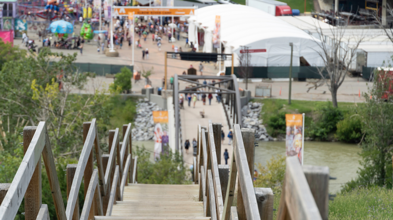 Wooden Staircase Calgary Stampede - Picture by Osarieme Eweka on Canva https://www.canva.com/photos/MADm1QiaYXg/