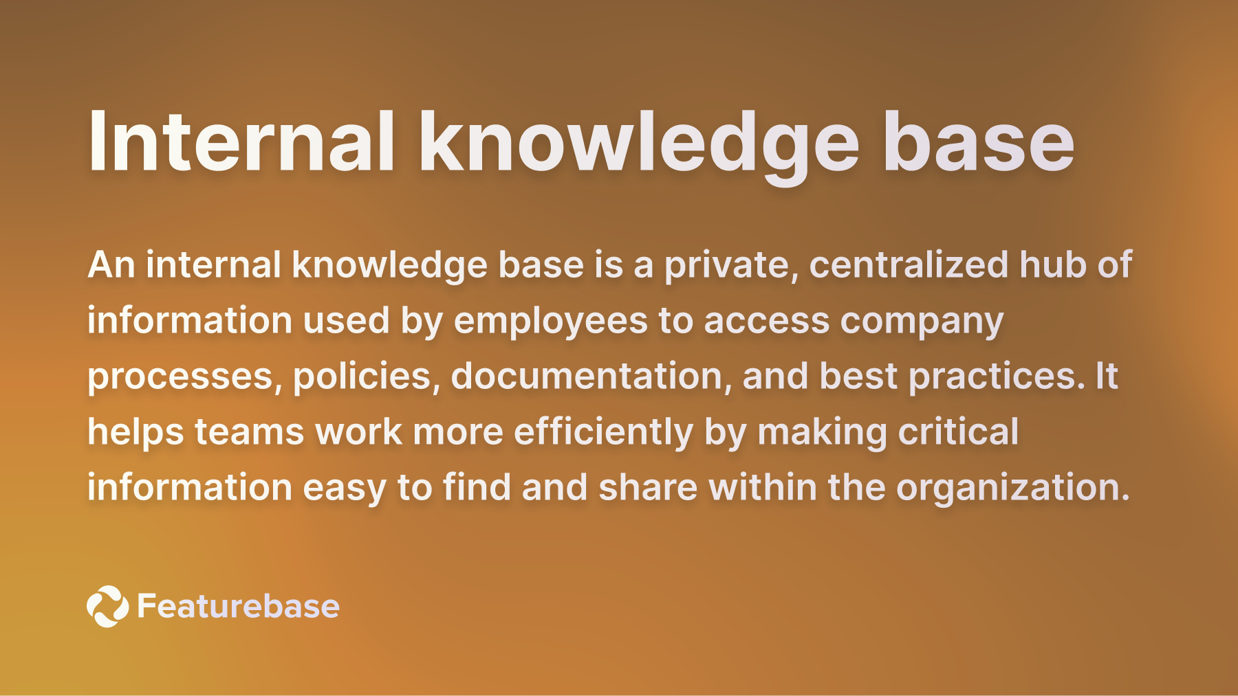 what is internal knowledge base? definition.