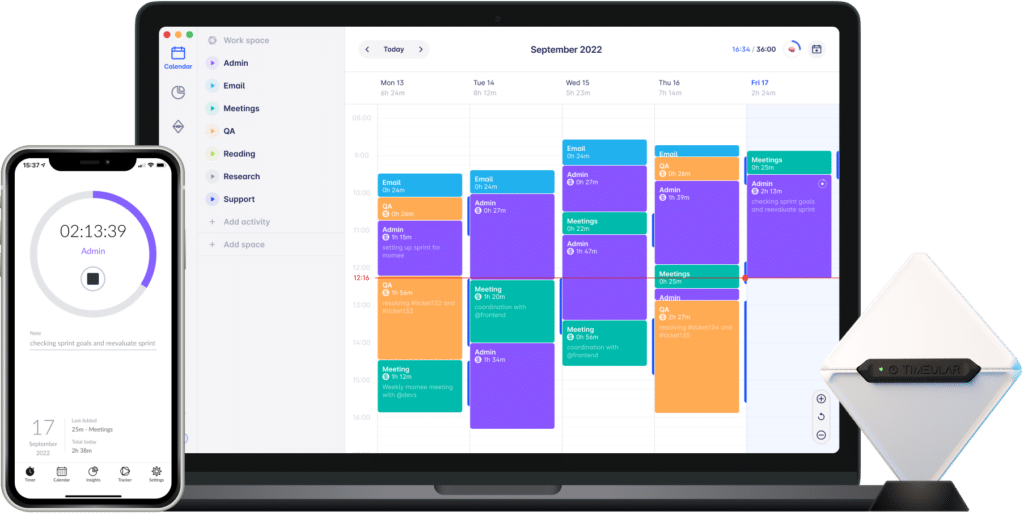 Timeular - workload management tools