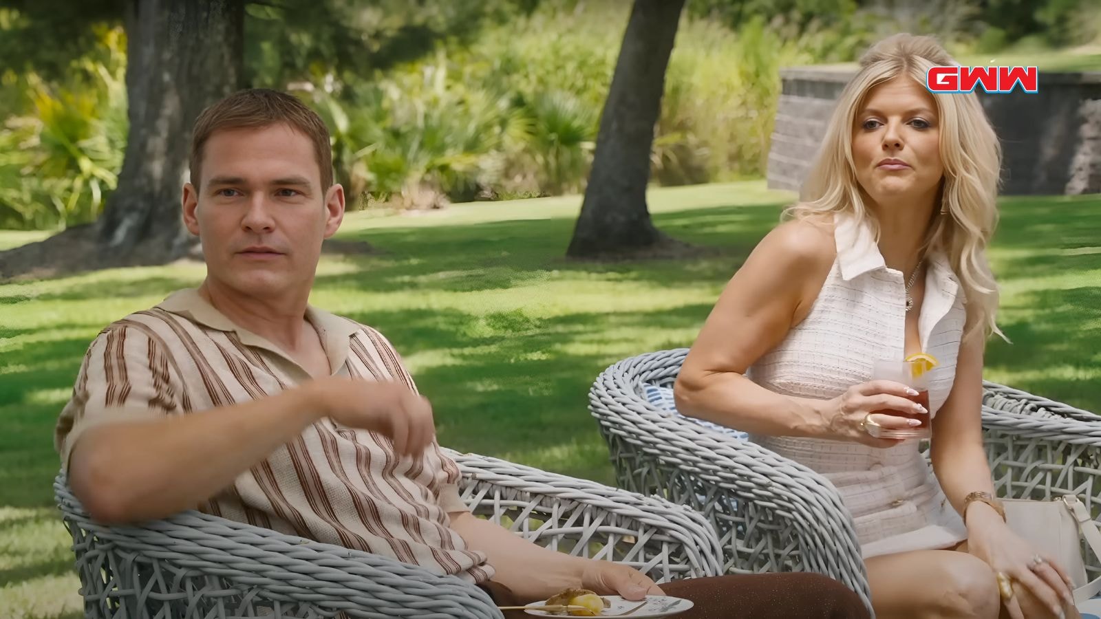 Seann William Scott as Corey Milsap and Arden Myrin as Jana Milsap