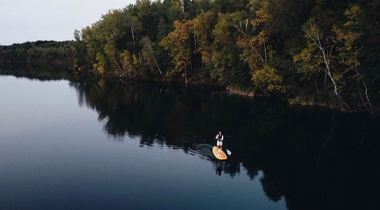 stand up paddle board from a distance