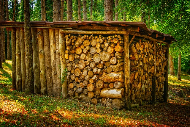 wood, stack, firewood