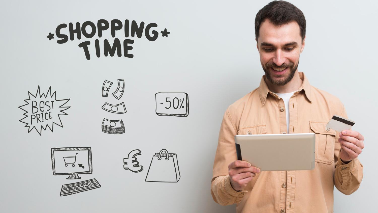 Man creating cool ads for Facebook.