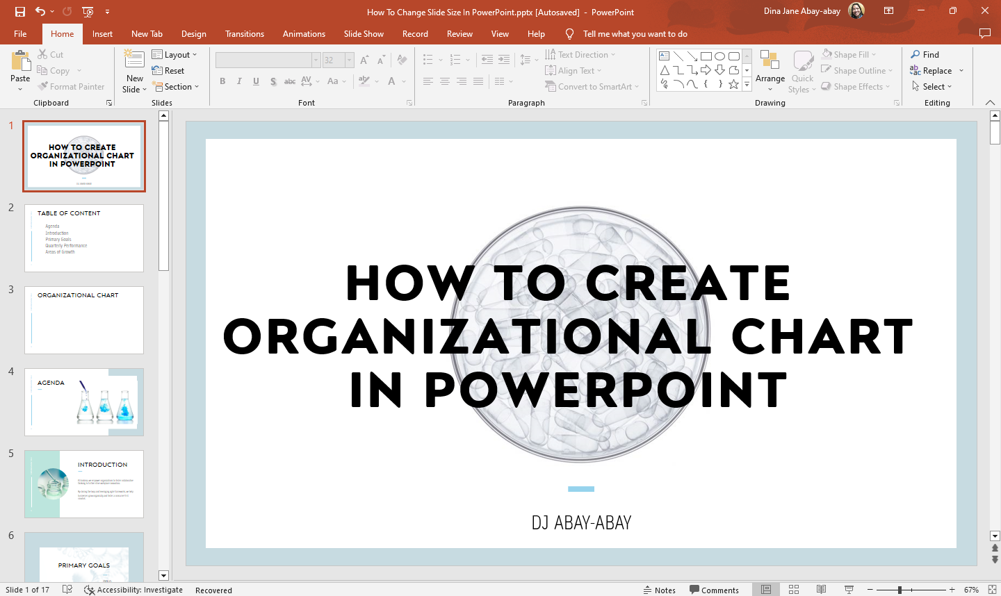 Open your MS PowerPoint.