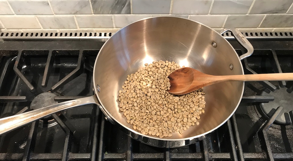 pan roasting coffee beans