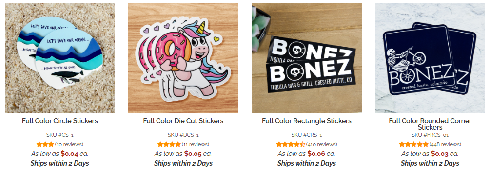Branded Stickers & Decals