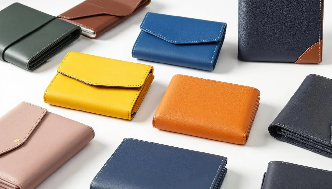 Heren portemonnees in verschillende kleuren en stijlen voor dagelijks gebruik.