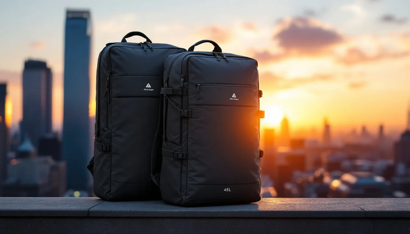 The Peak Design Travel Backpack 45L, known for its versatility.