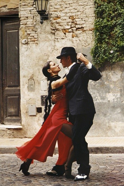 tango, dancing, partners, by taking these steps