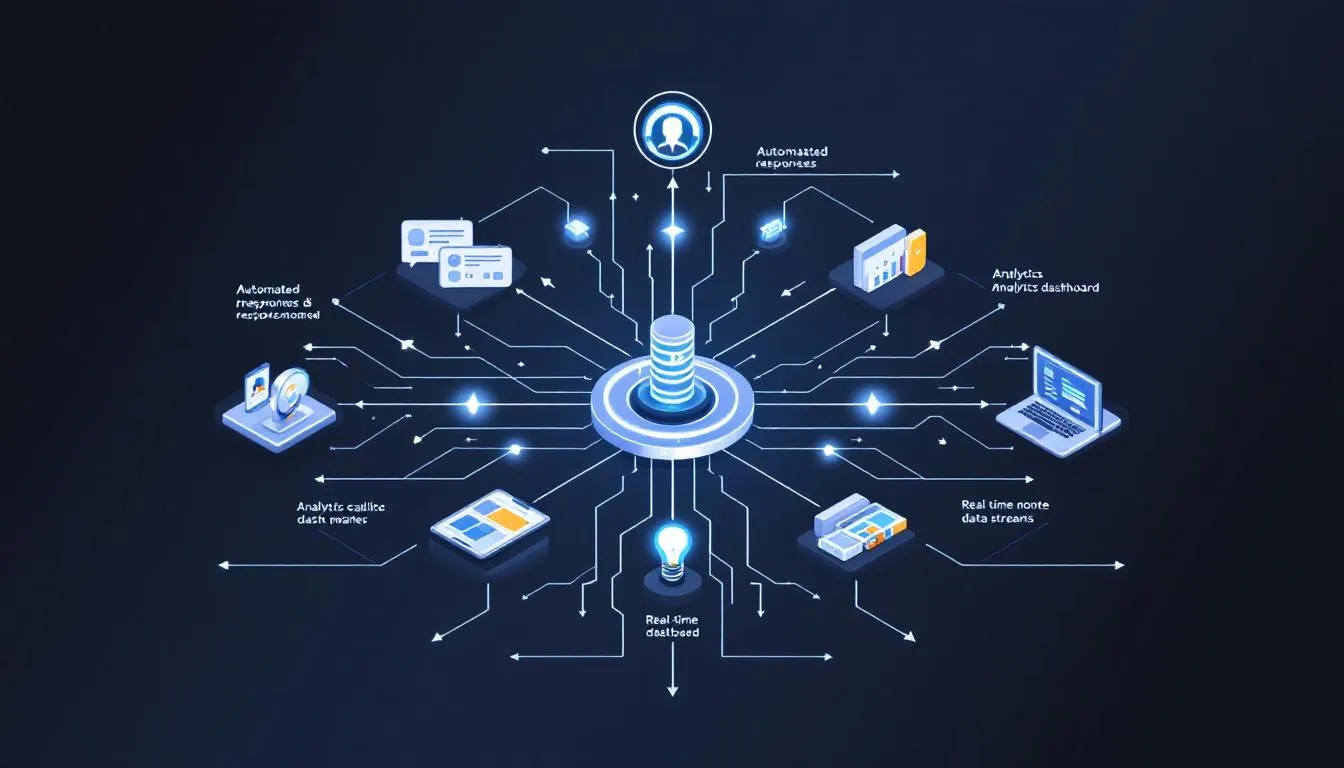 An image showcasing advanced features in call routing systems, such as automated responses and analytics.