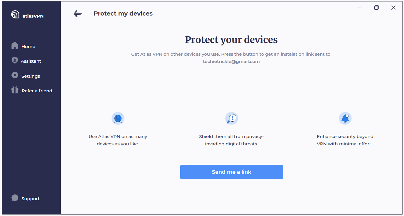 protect your devices feature in atlasvpn