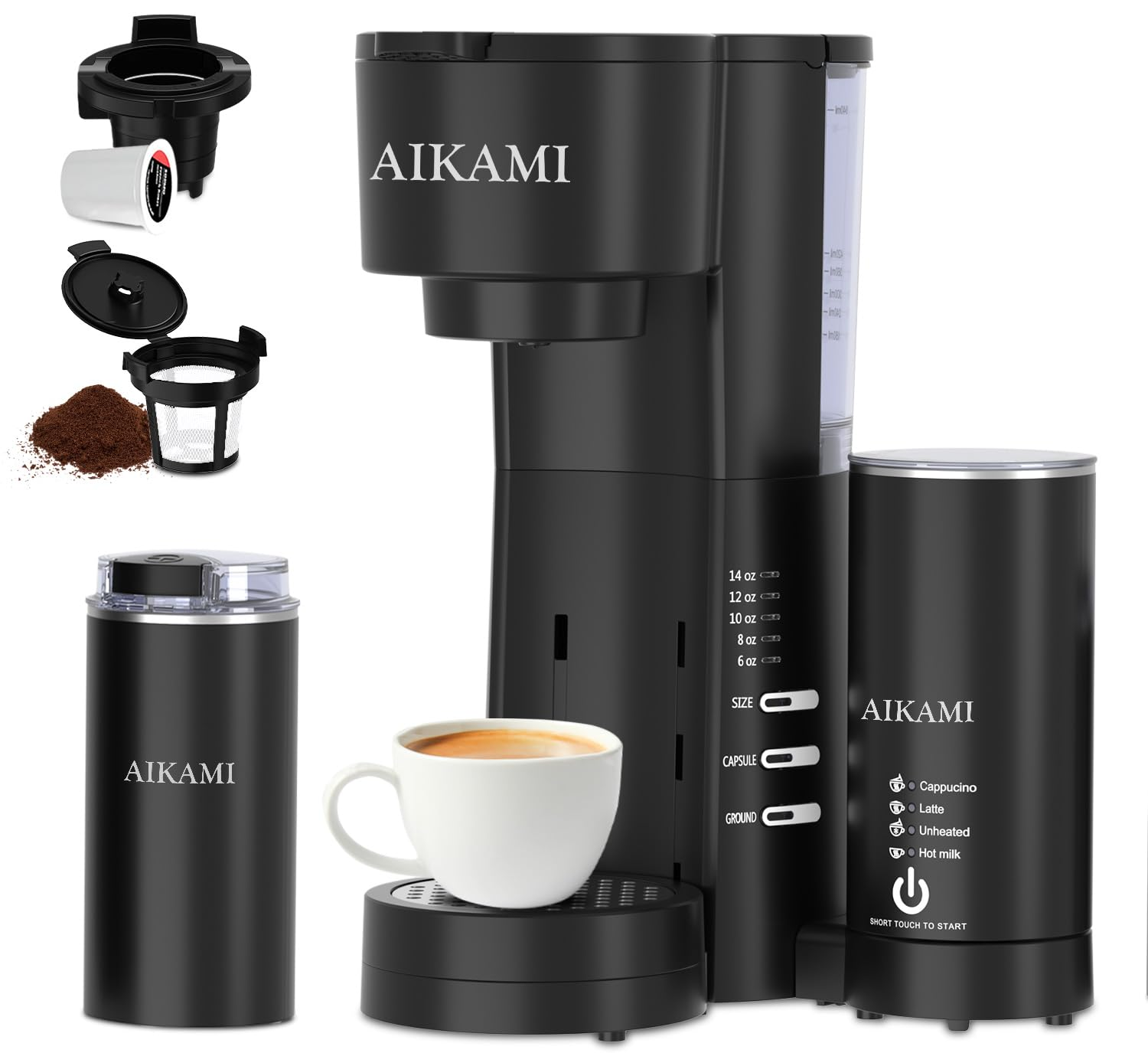 AIKAMI 4 IN 1 Mini Coffee Maker