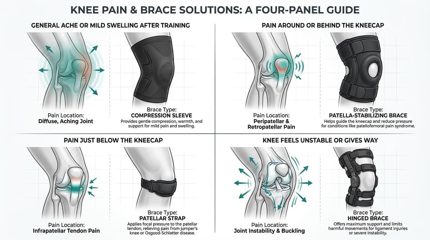 Which Running Knee Brace Fits Your Specific Pain Pattern?