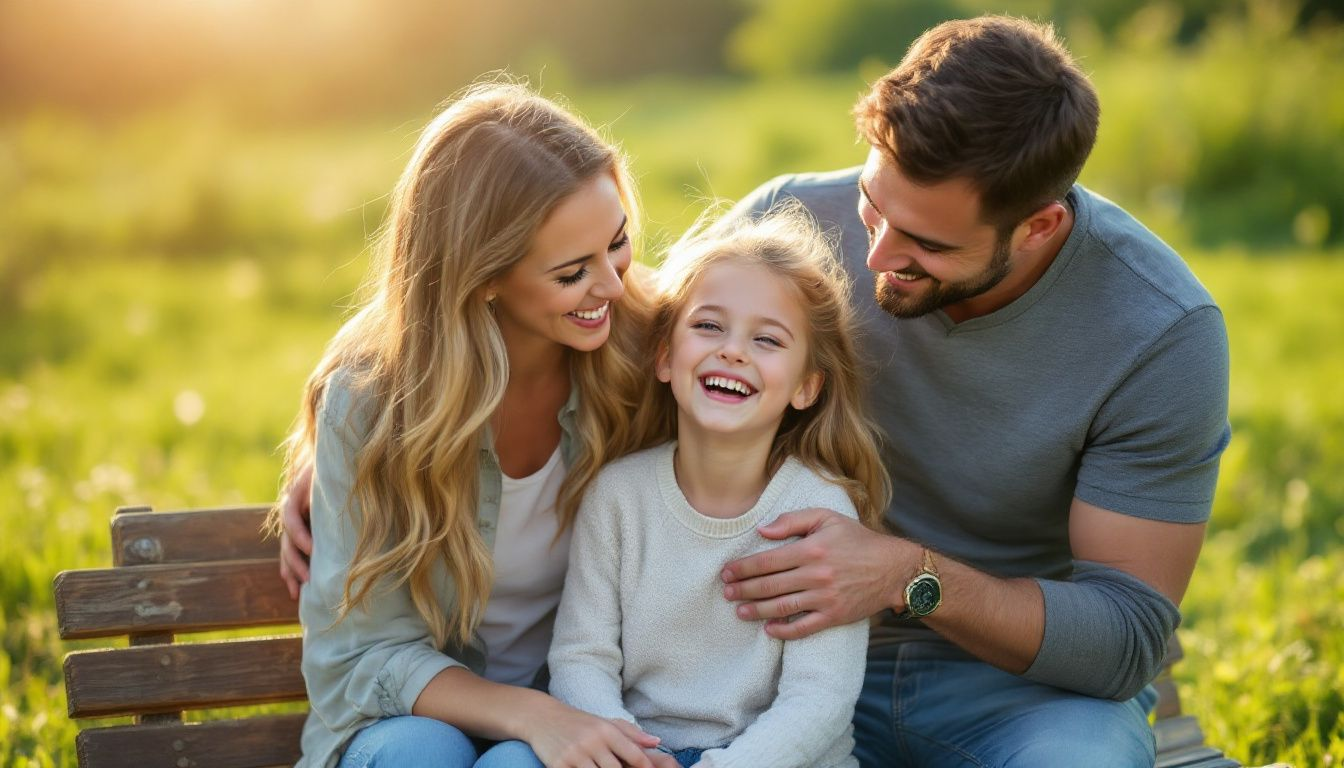 A photographer capturing authentic moments during a family shoot.