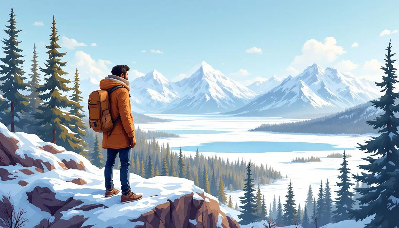 Pourquoi étudier au Canada ? Un étudiant contemplant un paysage canadien.