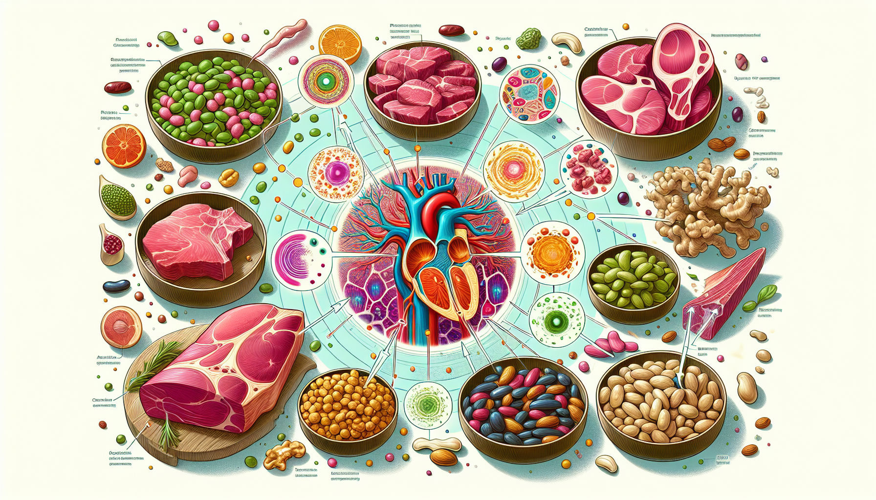 An illustration of protein and amino acids crucial for tissue repair.