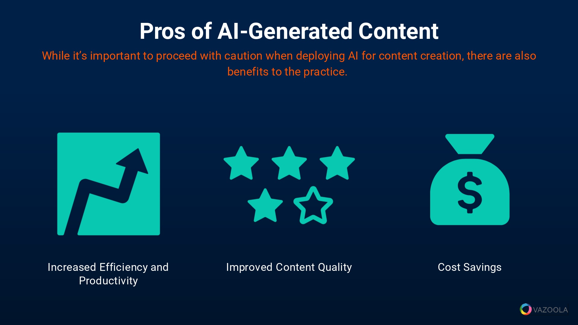 Pros of AI generated content