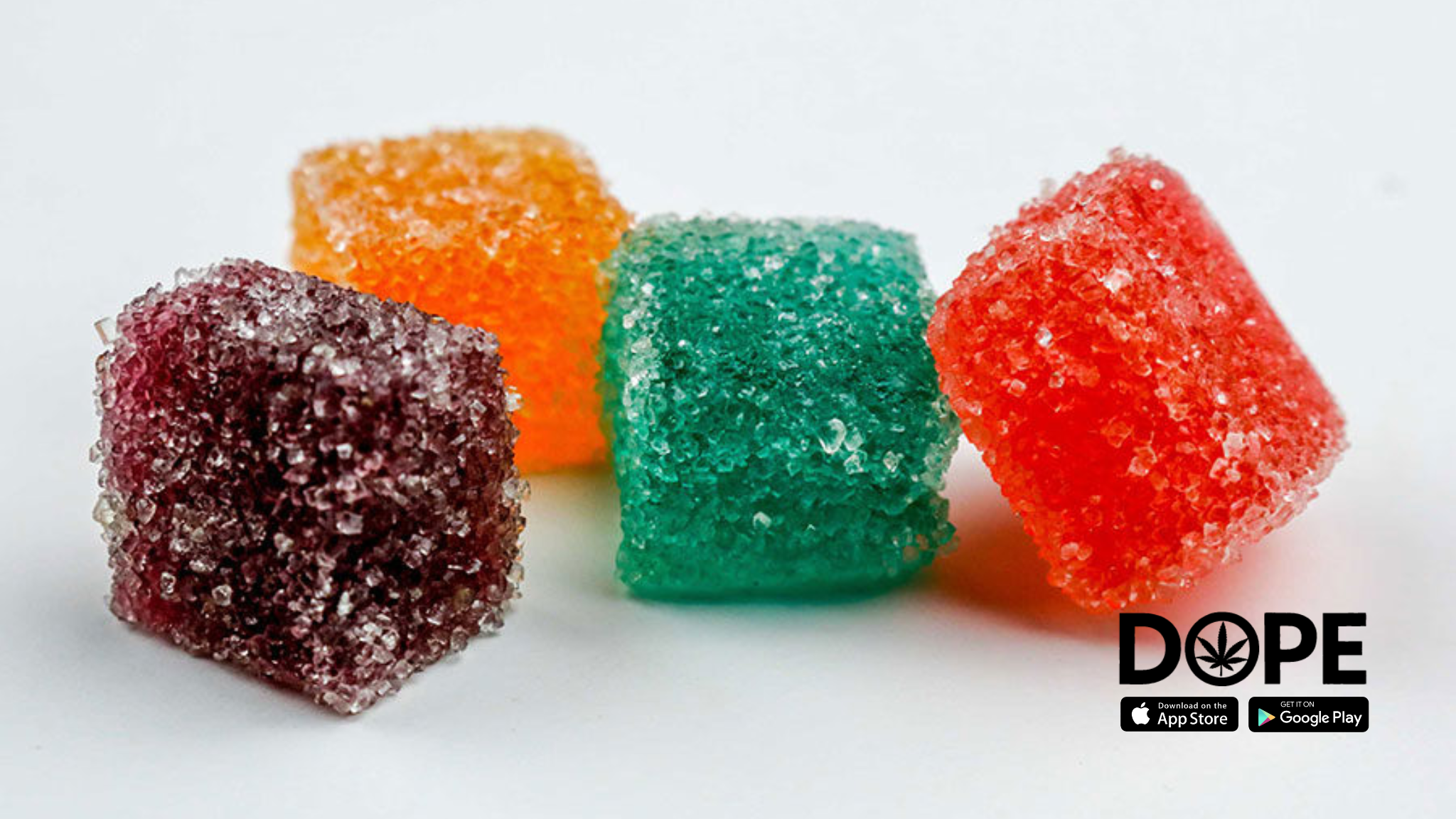 A colorful assortment of free THC gummies in a sample pack.