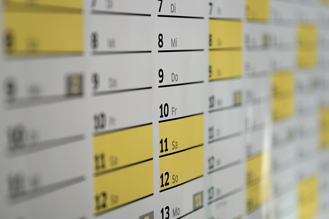 calendar, dates, schedule control, monitoring