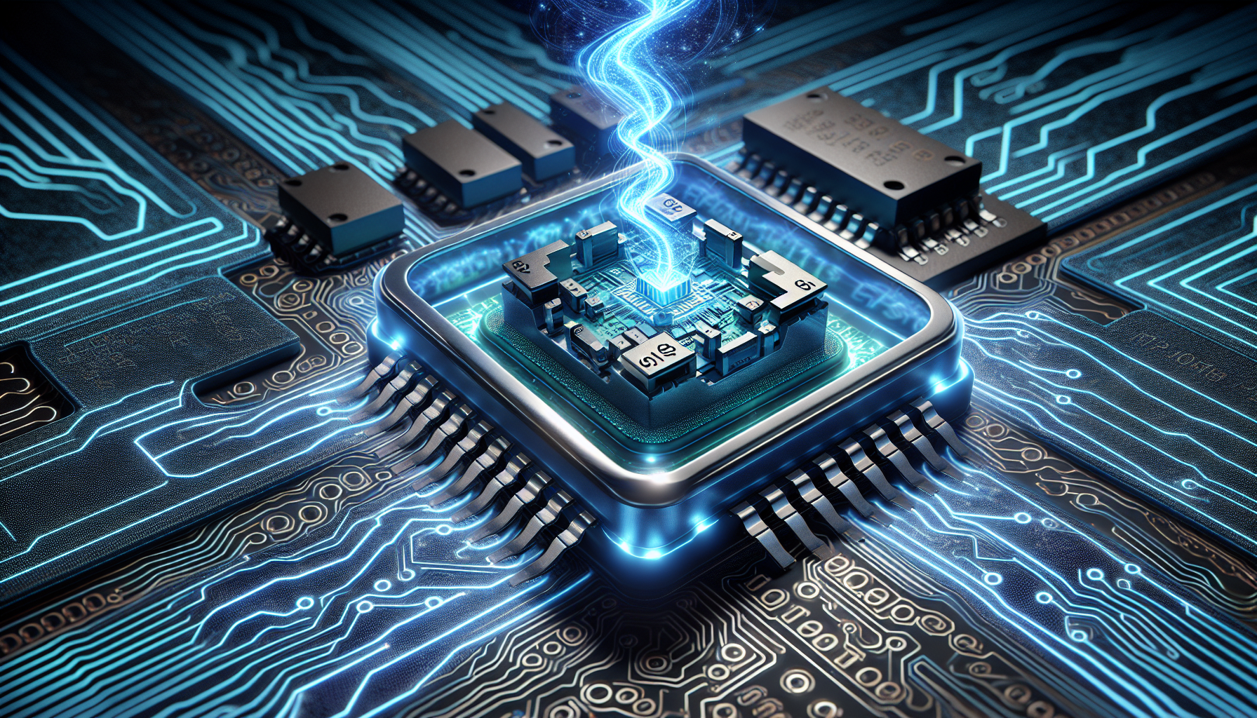 Illustration of Silicon Carbide (SiC) N-Channel MOSFET