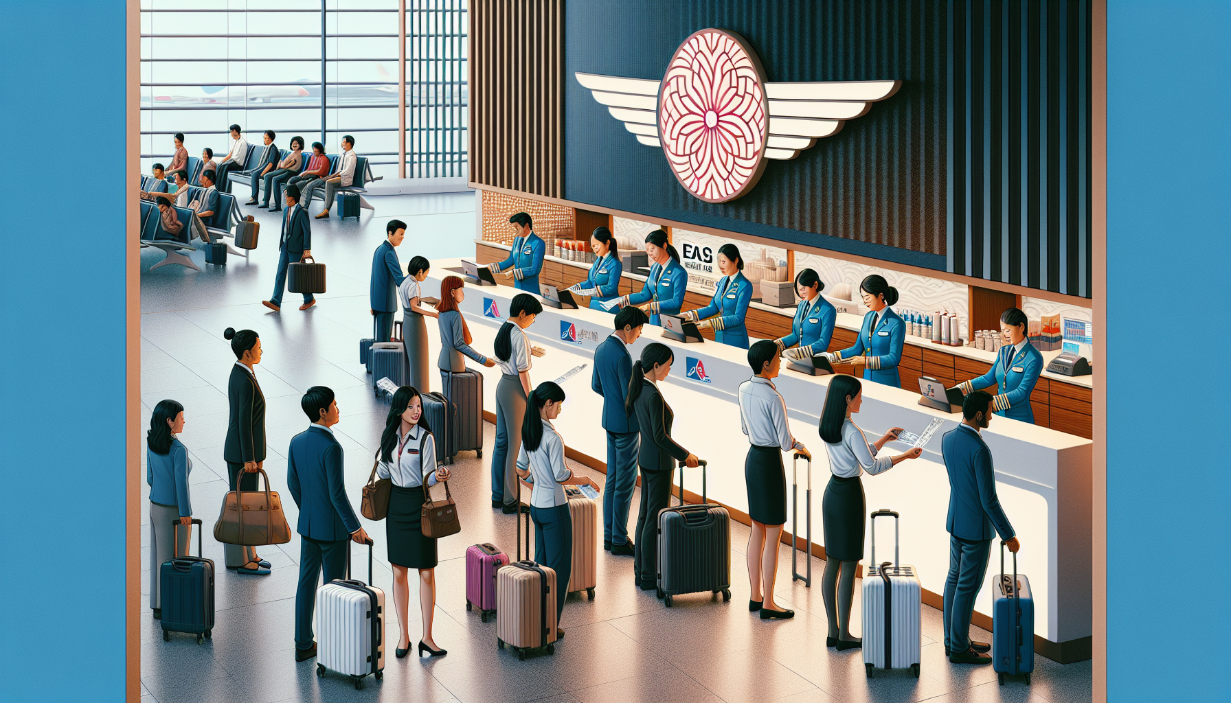 Korean Air check-in at JFK Terminal 1