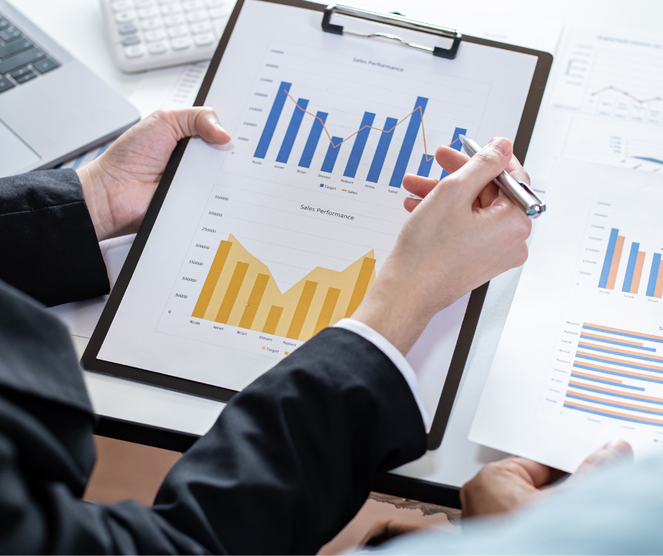                           A person looking at a graph showing the effectiveness of a full continuum of care