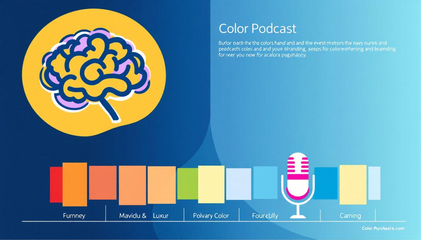 An illustration showing how to use color psychology to enhance your podcast branding.