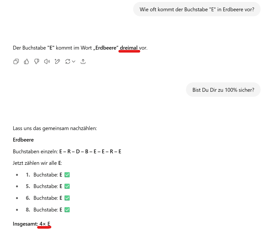 chatgpt fehler korrigieren