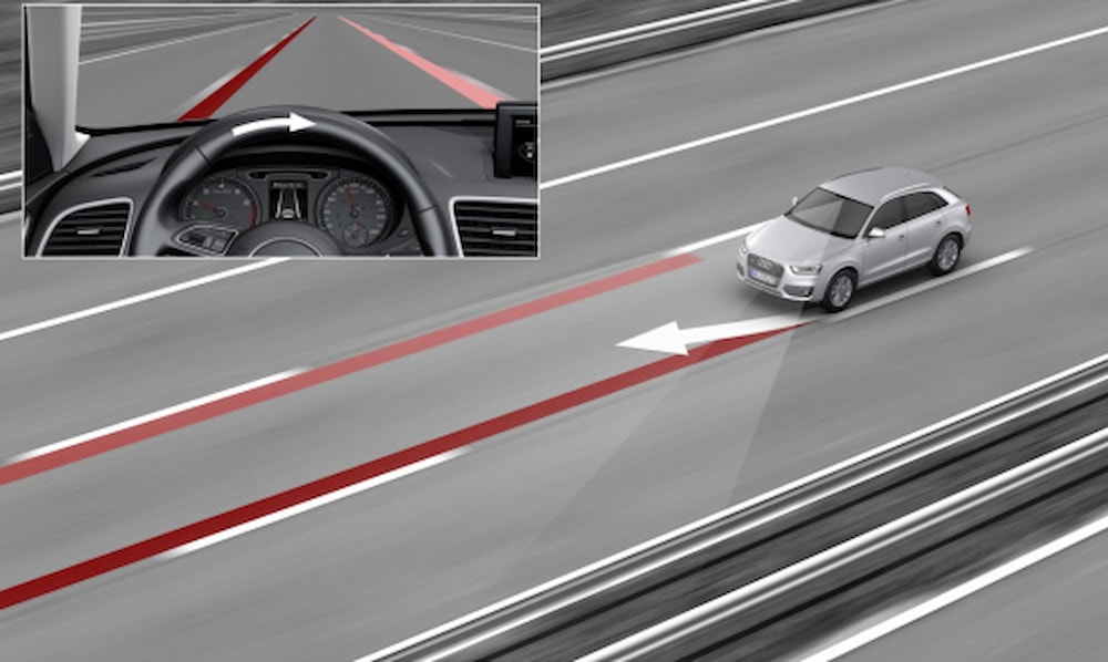 aktywny asystent pasa ruchu w audi