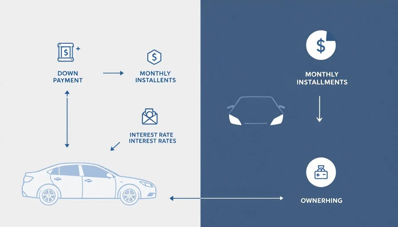 Payment process visual for BHPH financing