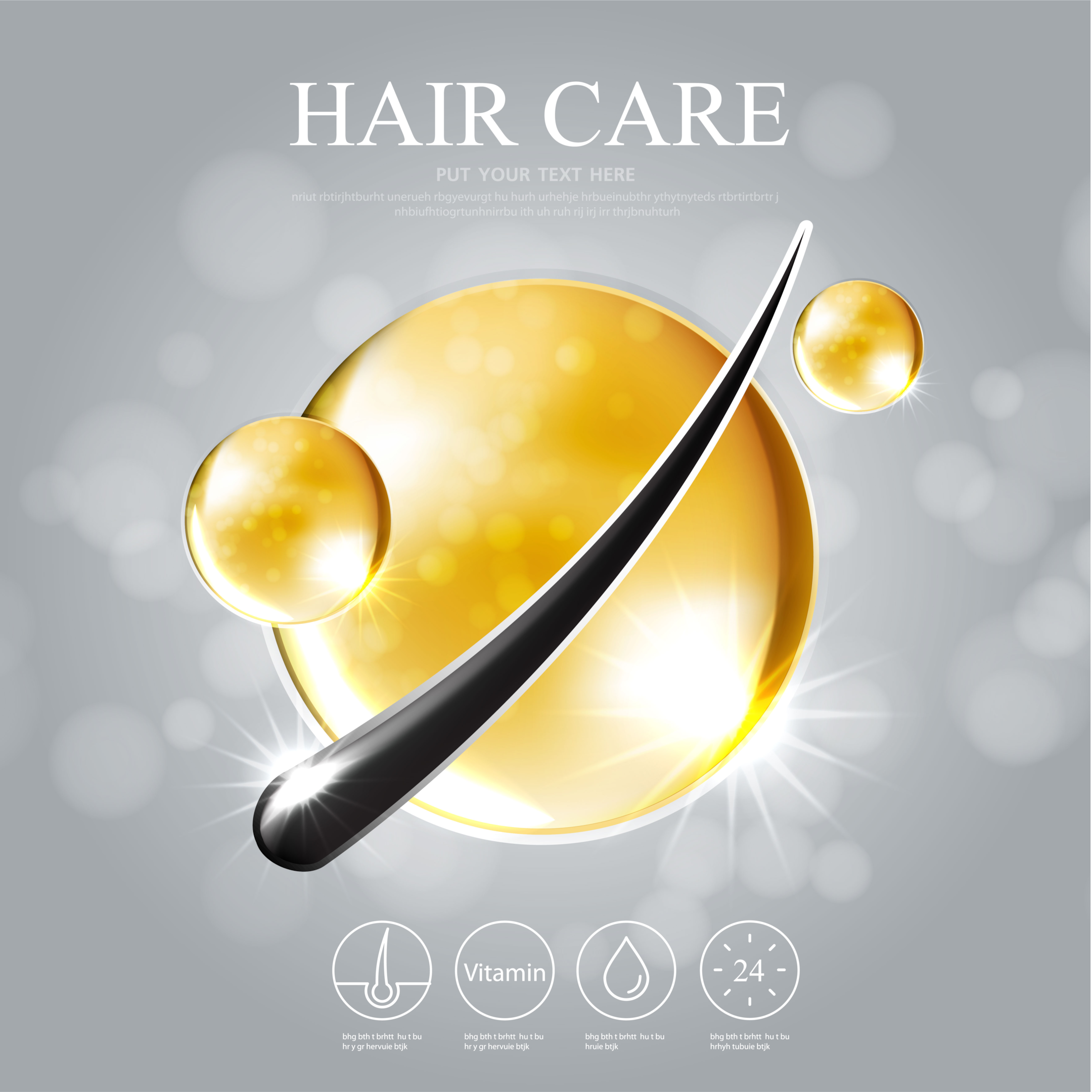 Hair care products can help you with hair loss.