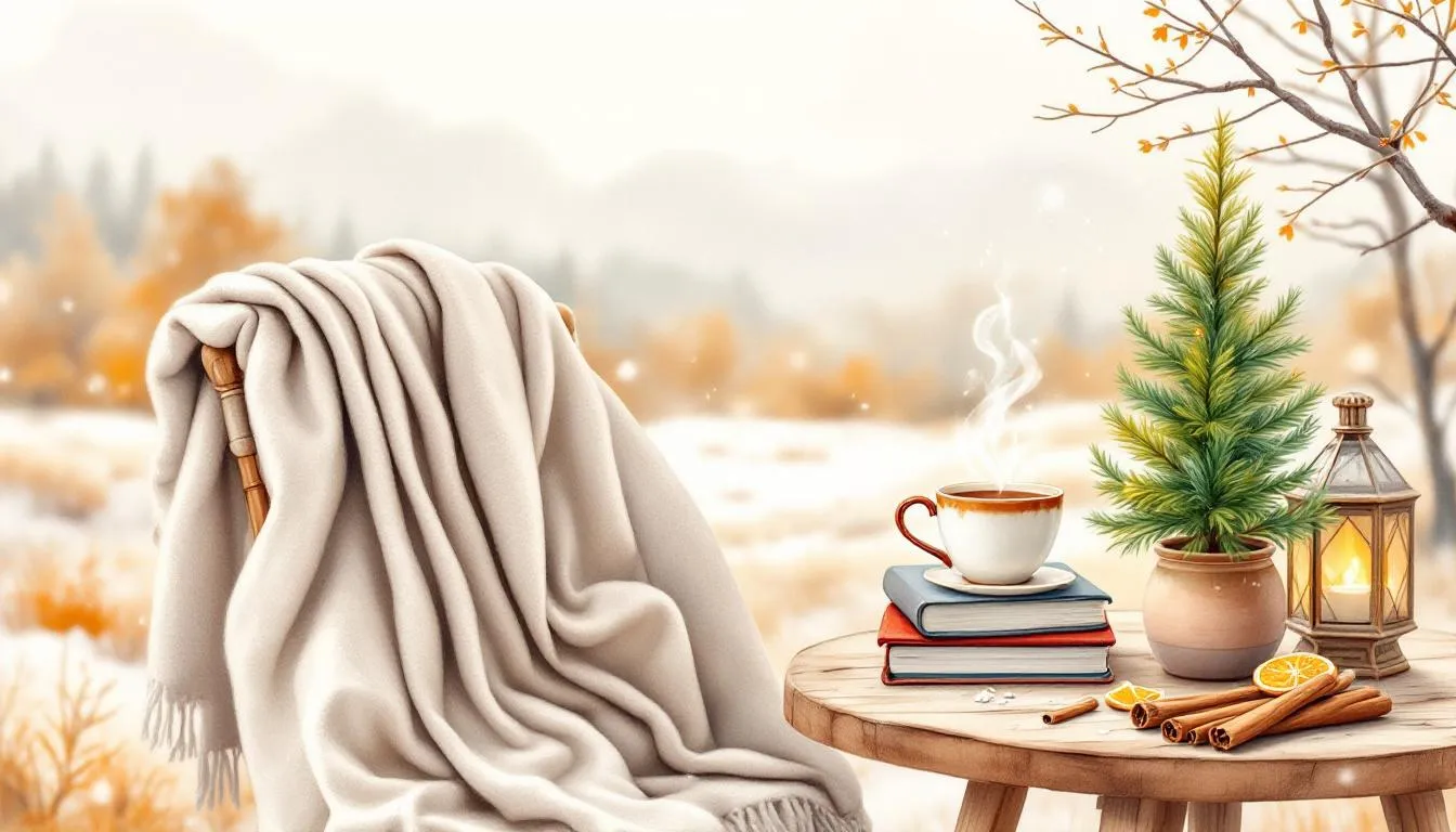 Cozy comfort items perfect for holiday cheer and stress relief.