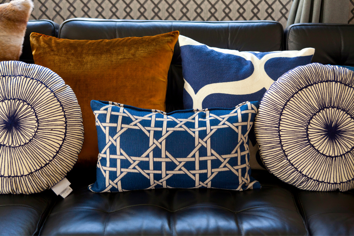 Mix and match cushion patterns and colors