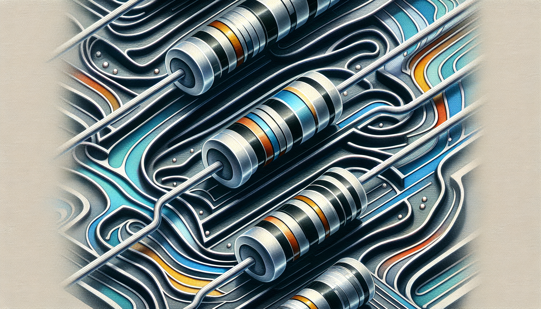 Illustration of thin film resistors