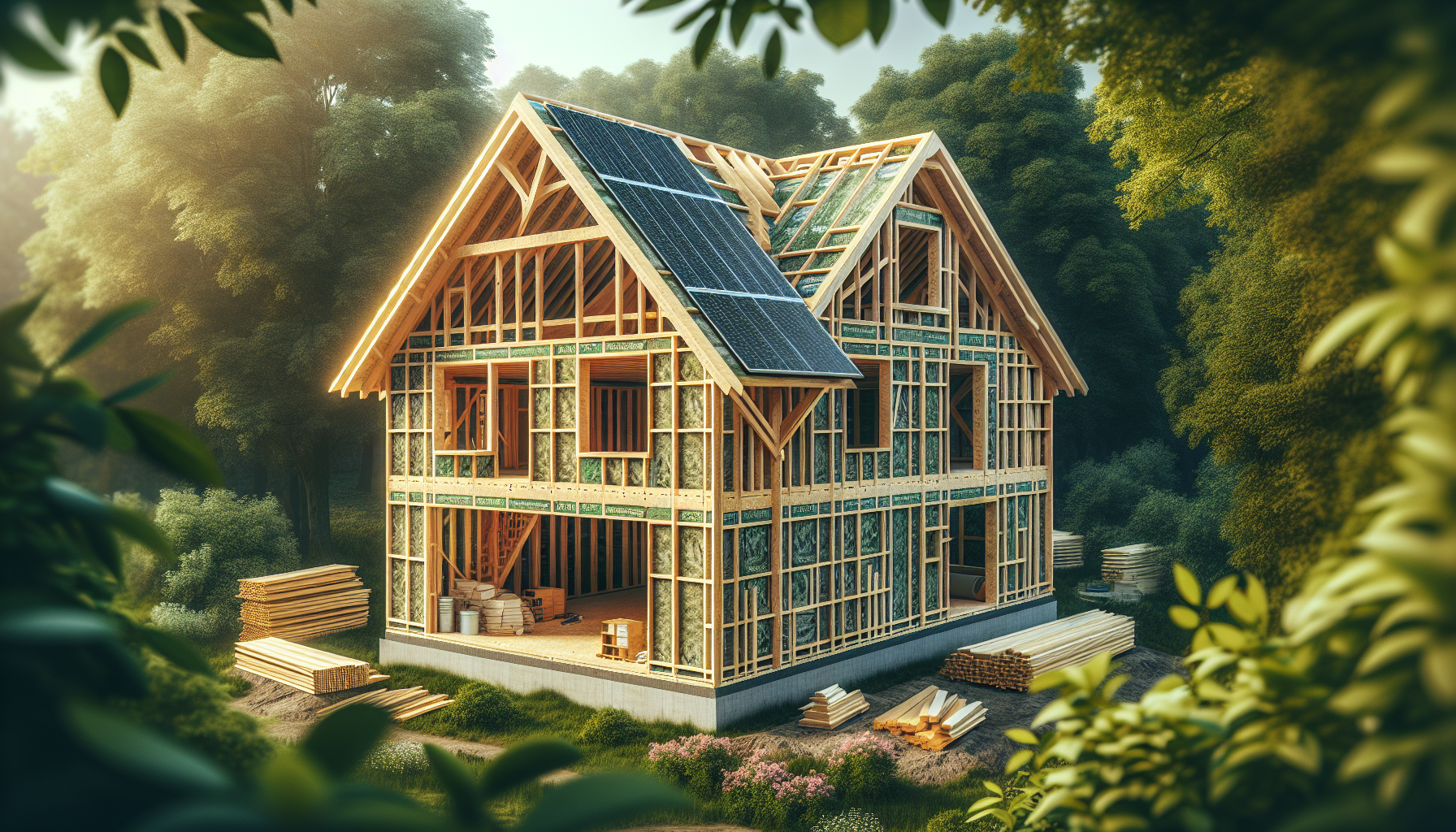 Energy-efficient timber frame construction