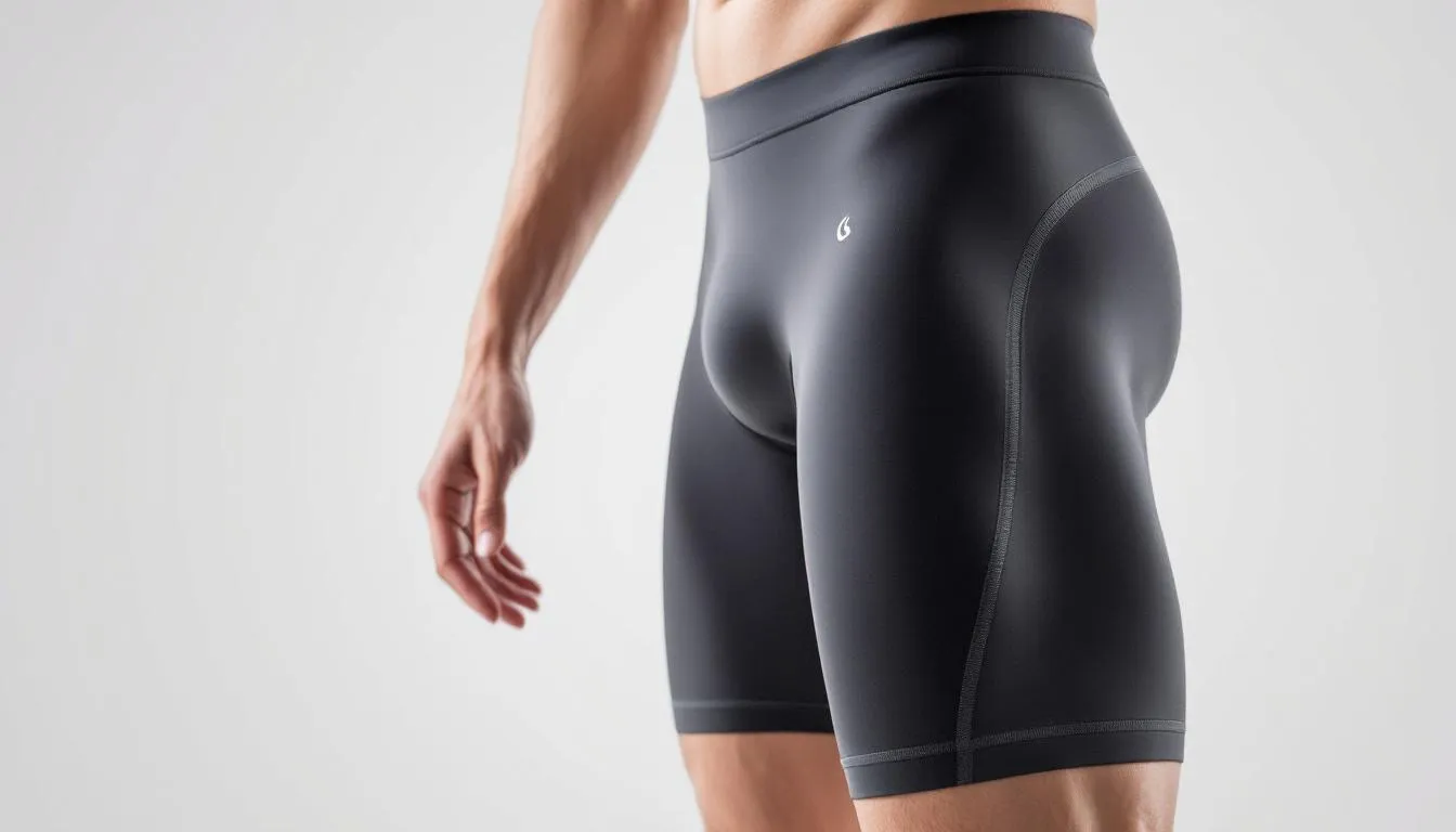 Thermal compression shorts ideal for cold water immersion.