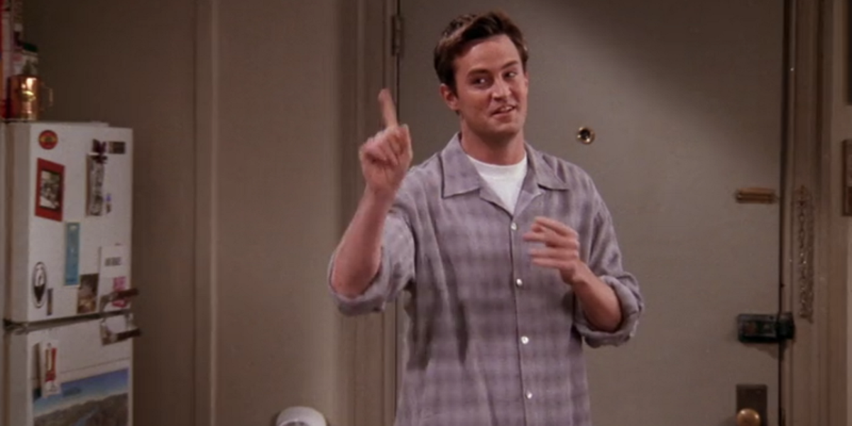 Chandler making a sarcastic comment